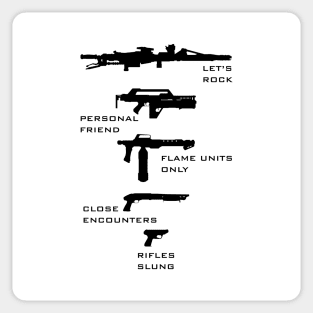 USCM Arms Tribute - black Sticker